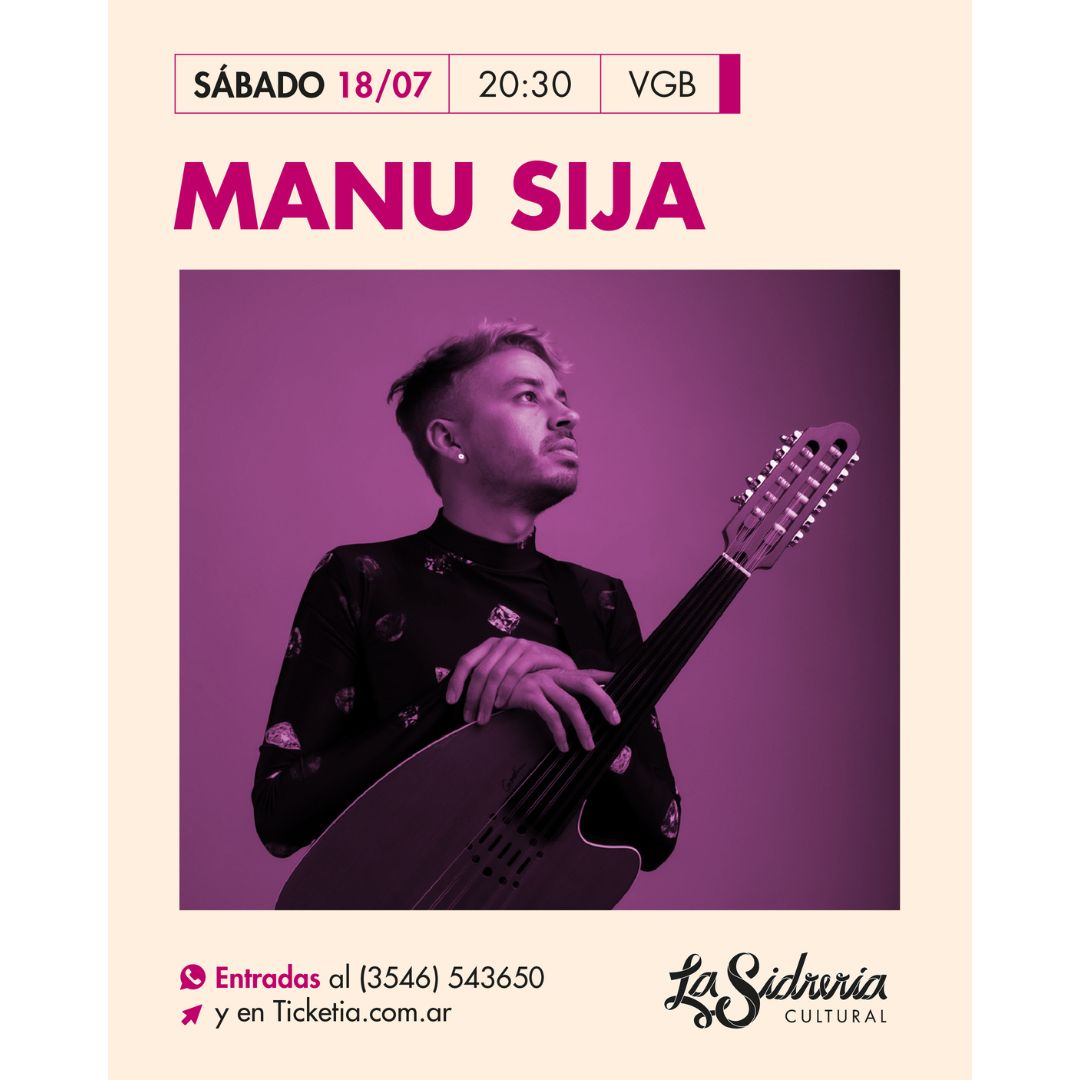 Manu Sija en La Sidrería Cultural
